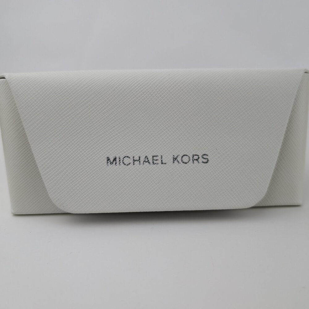 Michael Kors White Glasses Case, New w/ New Lens Cloth